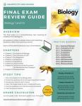 Biology 1 Final Exam Review Guide (Bee Book)